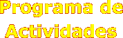 Programa de Actividades
